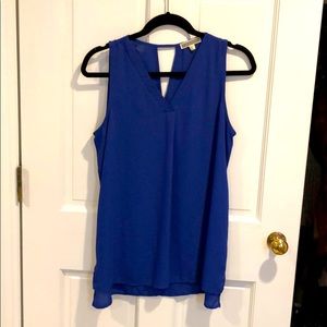 Blue Tank Blouse